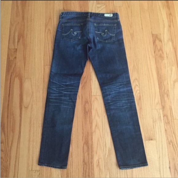 AG Adriano Goldschmied Stilt Cigarette Leg Jean 27 Dark Wash - Picture 3 of 7